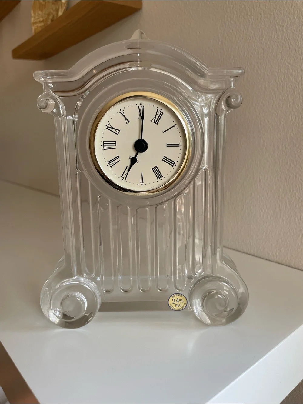 Vintage glass mantel
